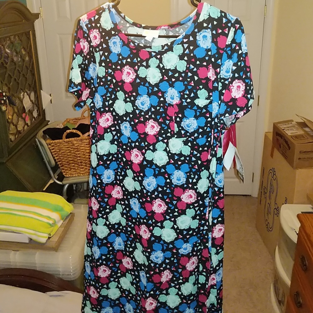 BNWT mickey lularoe Carly dress - Picture 2 of 2